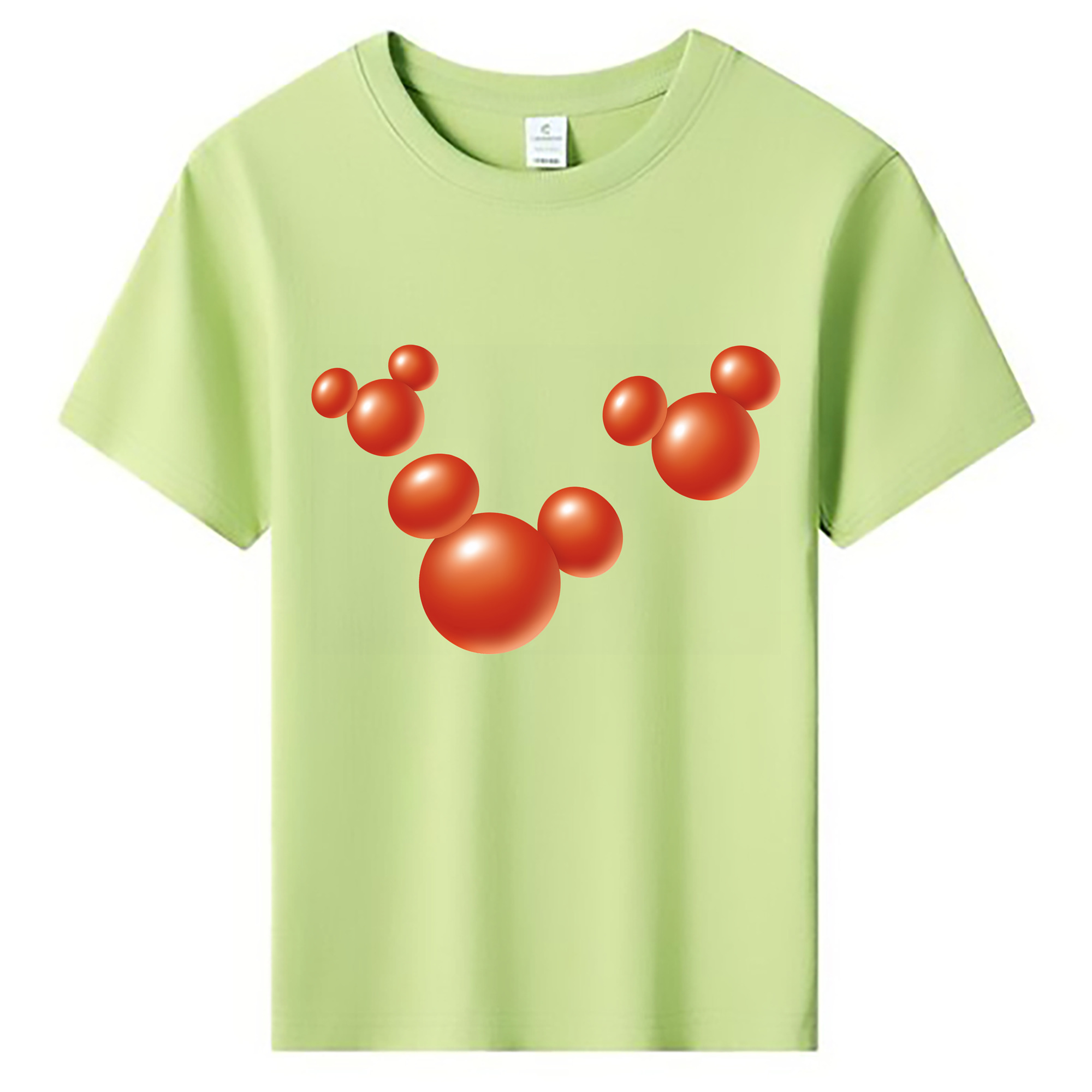 （画像用） ミッキーマウス Mickey Mouse 綿100％キッズTシャツ（フロントプリント）